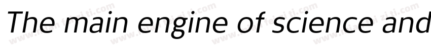 The main engine of science and tec字体转换